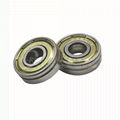 Miniature Deep Groove Ball Bearing 608zz with Single Slot for Toys and Suitcase 