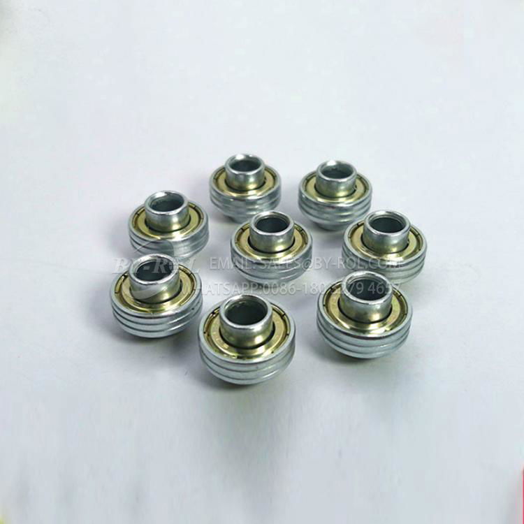 Customized Bearing 608zz with Grooves and Extended Inner Rings for Platic Wheel 4