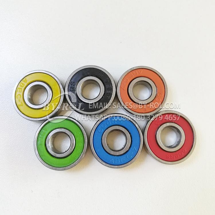 China Small Carbon Stell Ball Bearings in Colored Seals 2