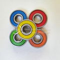 China Small Carbon Stell Ball Bearings in Colored Seals