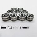 Customized Ball Bearing B8-23D for Auto Engine Bearings 8x23x14 1