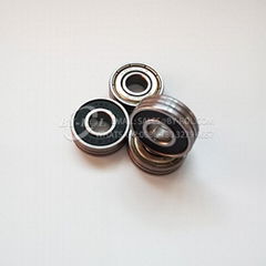 Customize miniature deep groove ball bearing with two slots 608ZZ 608 gg