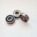 Customize miniature deep groove ball bearing with two slots 608ZZ 608 gg