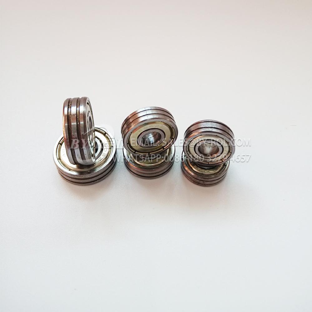 Non Standard Bearing 608 ZZ RS with two cavaties for plastic injection rollers 2