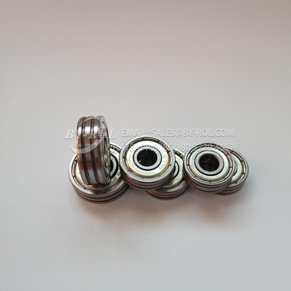 Non Standard Bearing 608 ZZ RS with two cavaties for plastic injection rollers 3