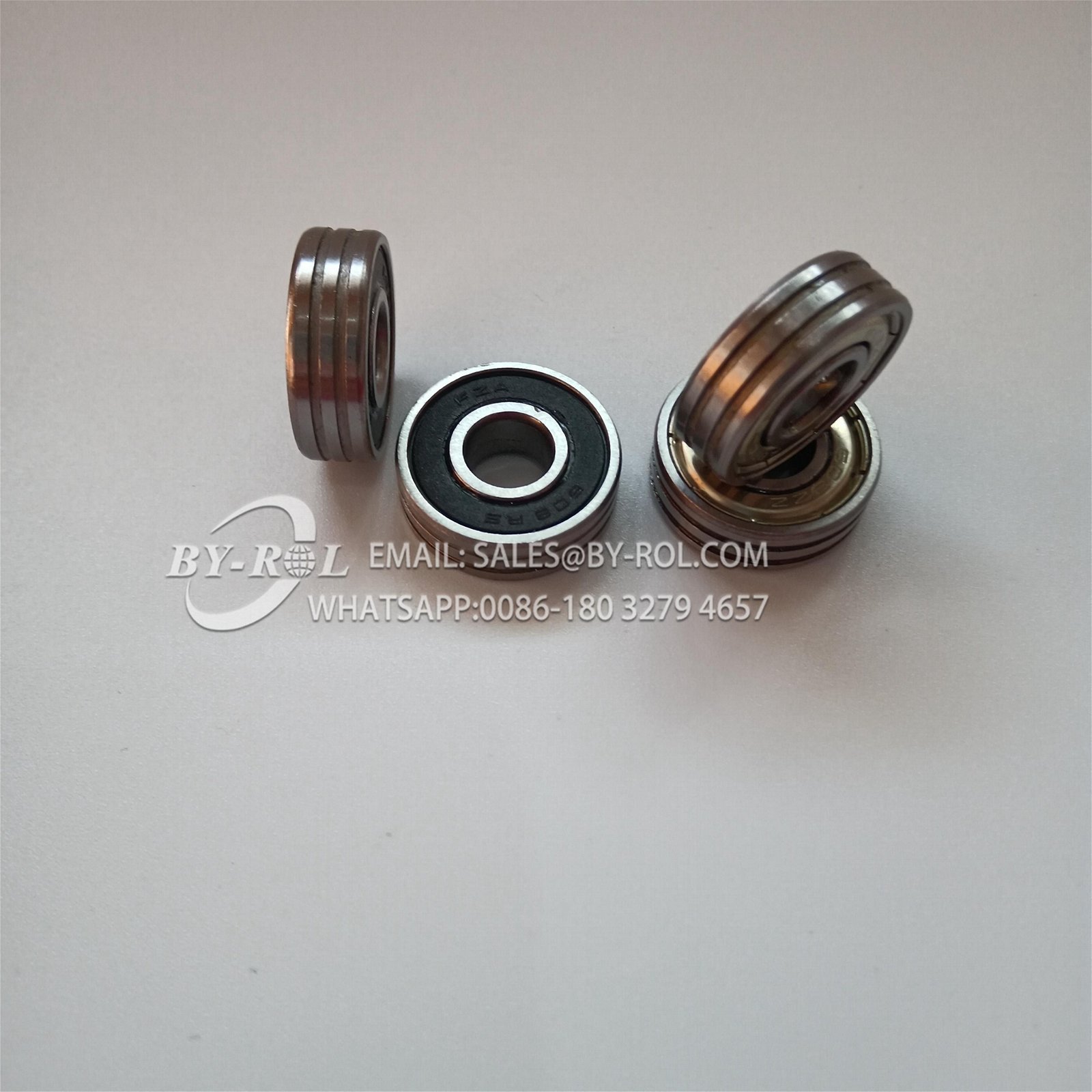 Roller Bearing 626zz 608zz RS with two cavaties/slots for plastic injection 2