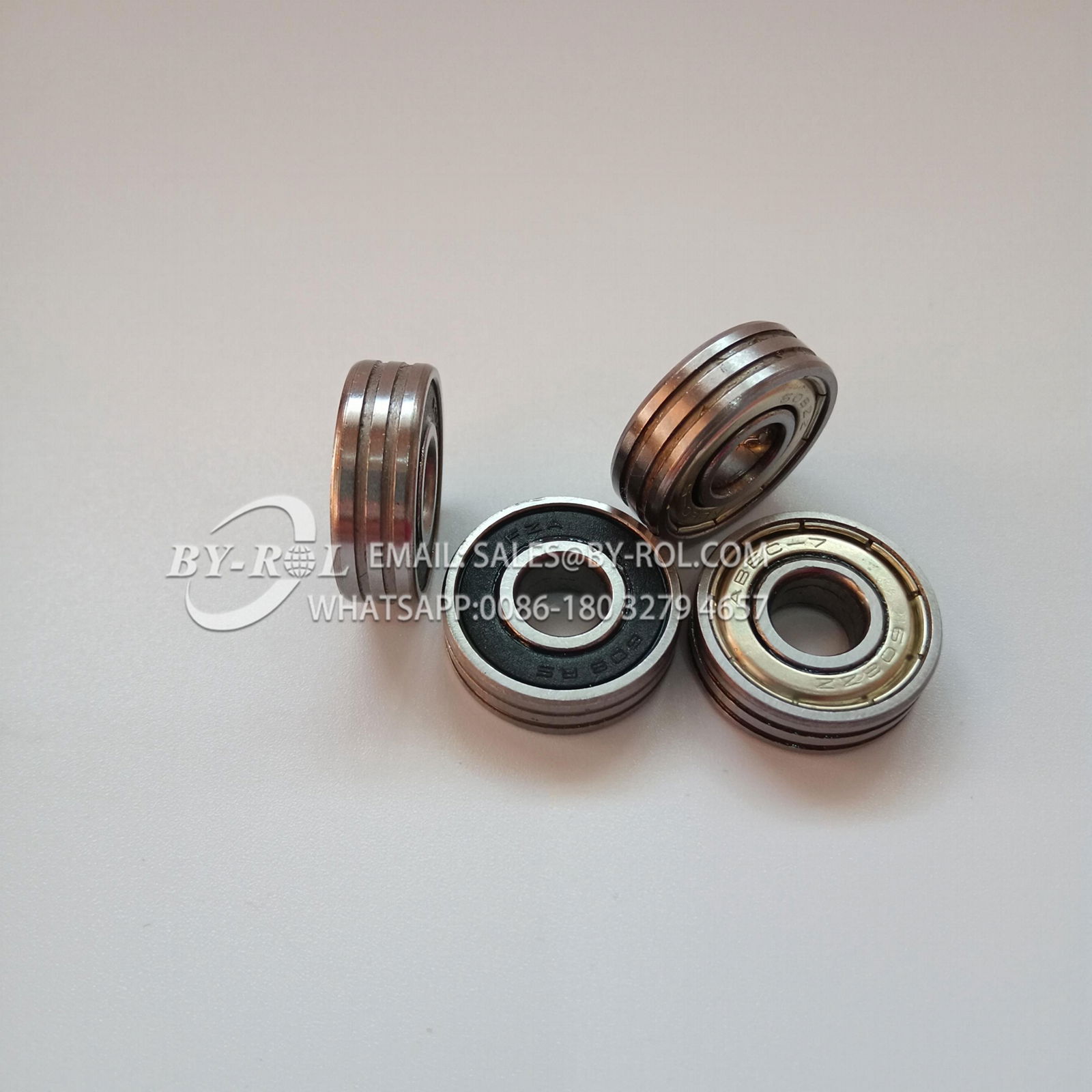 Roller Bearing 626zz 608zz RS with two cavaties/slots for plastic injection 3