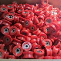 Soft OD 24Mm Small Polyurethane Bearing Wheels PU Pulleys PU Rollers