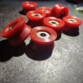 Soft OD 24Mm Small Polyurethane Bearing Wheels PU Pulleys PU Rollers 6