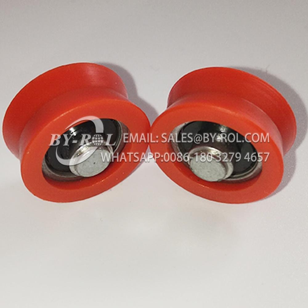 Factory price 626ZZ Rubber seal POM/Nylon plastic coated wheel 1