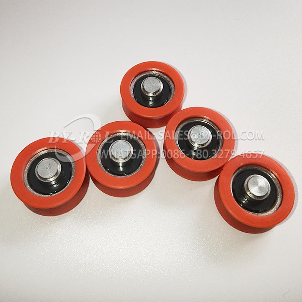 Factory price 626ZZ Rubber seal POM/Nylon plastic coated wheel 3