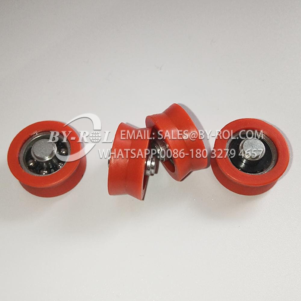 Factory price 626ZZ Rubber seal POM/Nylon plastic coated wheel 5