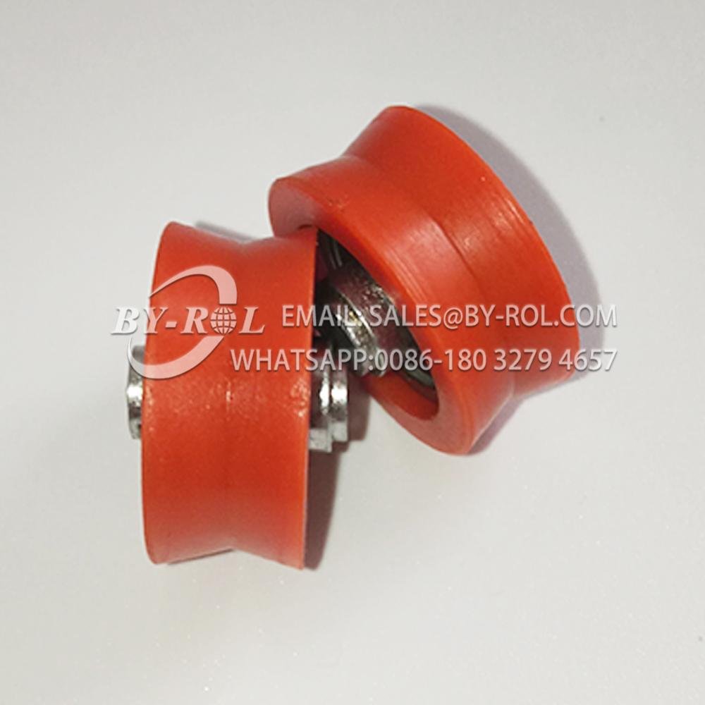 Factory price 626ZZ Rubber seal POM/Nylon plastic coated wheel 6