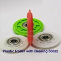 Ball Bearing Plastic Roller Plastic Wheel with Ball Bearing