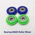 POM Plastic coated bearing nylon track guide roller bearings pulley wheel Bore 8mm 10mm 12m
