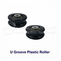 High Precision Nylon Roller Wheels Custom OEM H V U Groove plastic pulley wheel bearing