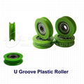 High Precision Nylon Roller Wheels Custom OEM H V U Groove plastic pulley wheel bearing