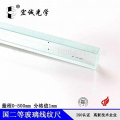 manufactures glass scale standard glass scale  glass ruler measuring length 