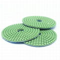 (Level A) 3inch 80mm Diamond Resin Wet Flexible Polishing Pads 4