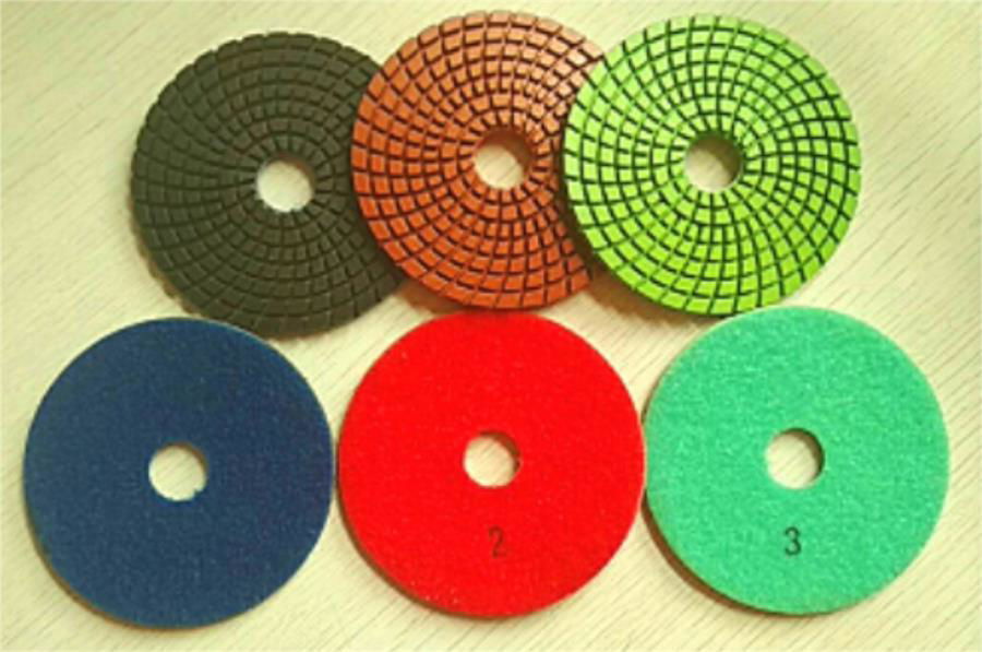 （Leval B）3inch 80mm Diamond Resin Wet Flexible Polishing Pads 2