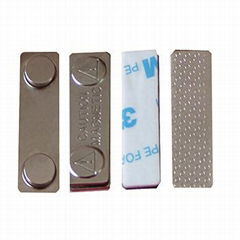 45 x 13 x 5 Nickel Coating Magnetic Badge Holder with Double-Sided Foam Tape