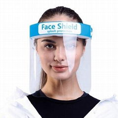 China manufacture transparent plastic protective face shield anti dust anti fog 