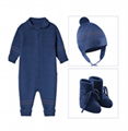 Kid Boutique Clothing Romper Cotton Fit Long Sleeve Jumpsuit Baby Romper with Ho 5