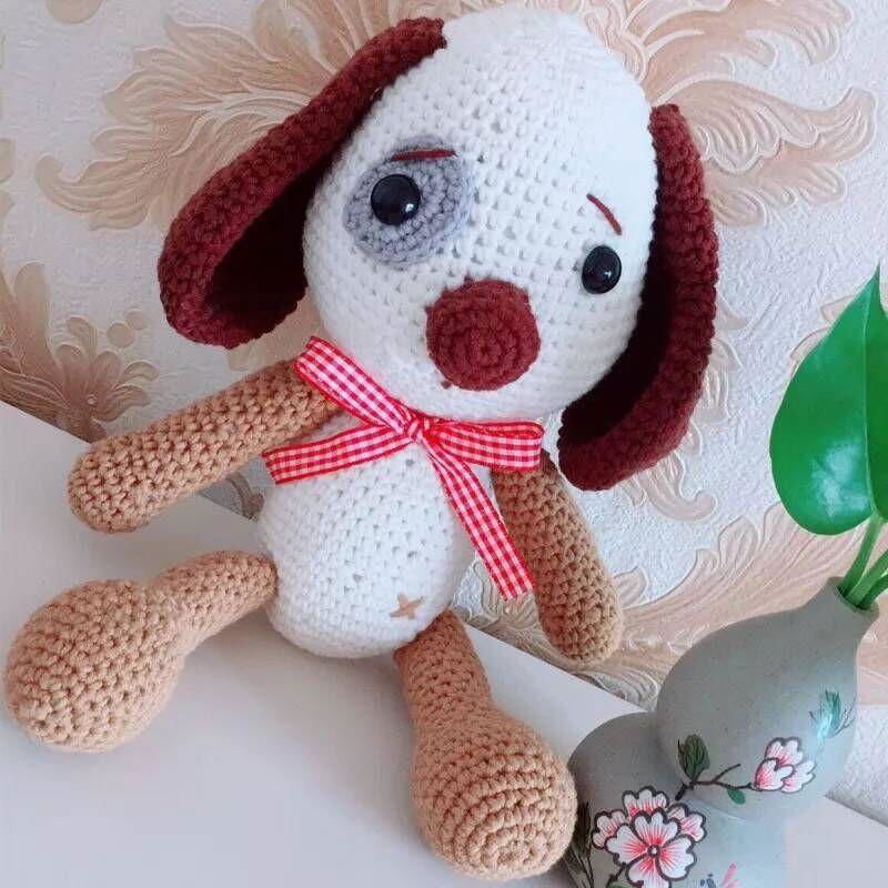 Handmade Bunny Doll Knitting Stuffed Rabbit Aircraft Sunflower Toy for Wholesale 4