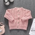 Long-sleeved female baby high-end walker clothes solid color newborn baby button 4