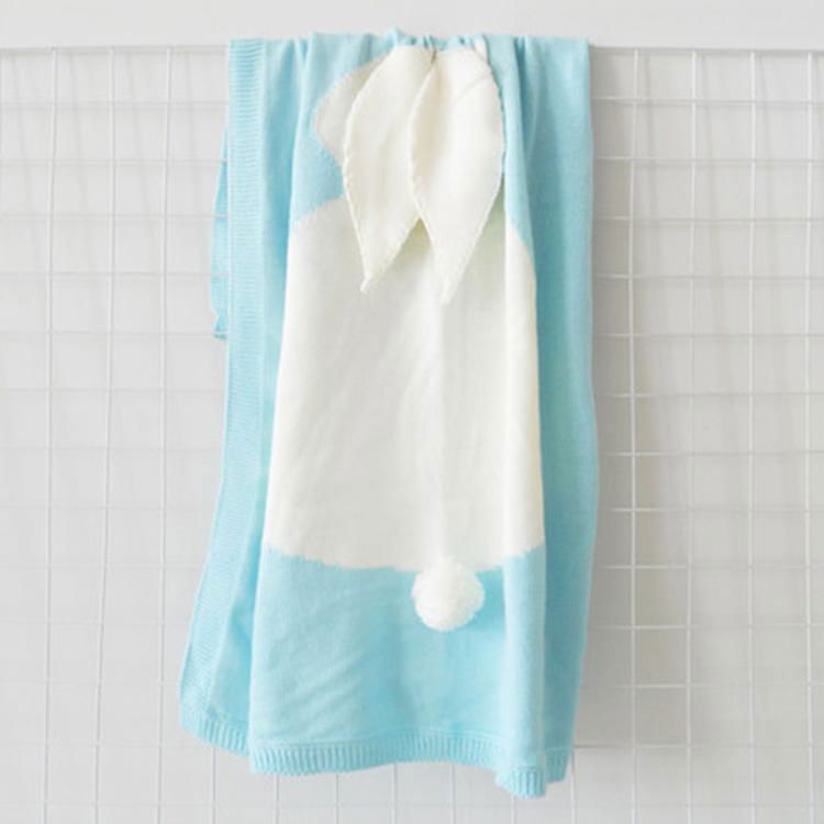 Carrying cute rabbit pattern blanket Warm blanket used in the living room  3