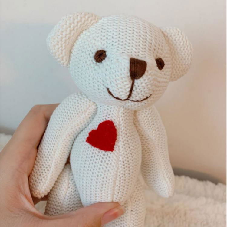 Bear Dolls Bear OEM Wedding Dolls Baby Birthday Gift Brinquedos Knit Soft Animal