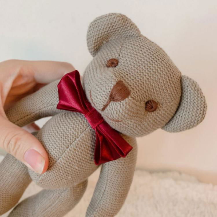 Bear Dolls Bear OEM Wedding Dolls Baby Birthday Gift Brinquedos Knit Soft Animal 3