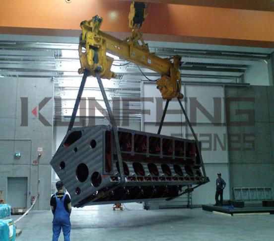 90-360° load turning device with double electric hoist origin China