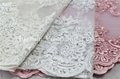 Embroidered Tull Mesh Fabric for Wedding 2
