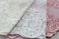 Embroidered Tull Mesh Fabric for Wedding