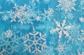 Snowflake Design Glitter Organza Fabric