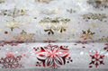 Printed Snowflake Design Snow Organza Fabric