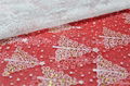 Glitter Christmas Design Glass Organza Fabric 4