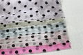 Flocking Dots Crystal Organza Fabric