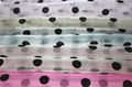 Flocking Dots Crystal Organza Fabric