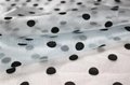 Flocking Dots Crystal Organza Fabric