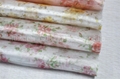 Printed Flower Design Crystal Organza Fabric 1