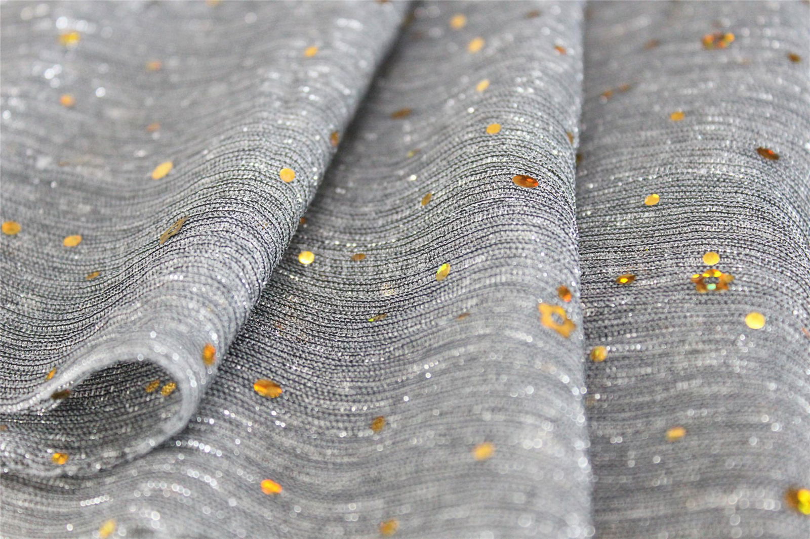 Sequins Elastic Lame Fabric 3