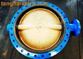 U type flange butterfly valve