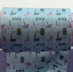 Printed nonwoven fabric for making mask