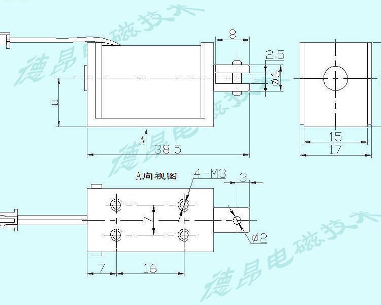 C型開置式框架直流24V電磁鐵 4