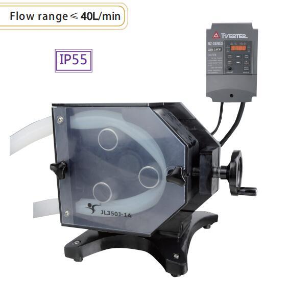 AC Gear Motor Large Flow Rate Industrial Peristaltic Pump