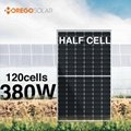 Moge 120cells half cell mono solar photovoltaic panels 380W 375w 370wsolar panel