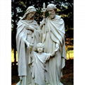 High Quality Natural Stone Holy Family Statue