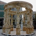 Natural Outdoor Marble Gazebo With